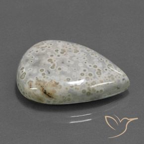 Jaspe Multicolore naturelle En forme de poire, 34.98 ct, Opaque