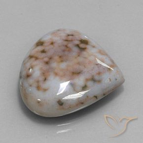 Jaspe Multicolore naturelle En forme de poire, 32.82 ct, Opaque
