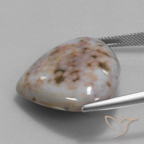 Jaspe Multicolore naturelle En forme de poire, 32.82 ct, Opaque