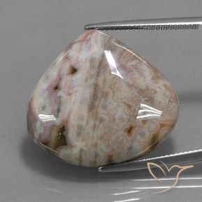 32.85ct Naturel Multicolore Jaspe, En forme de poire, Opaque