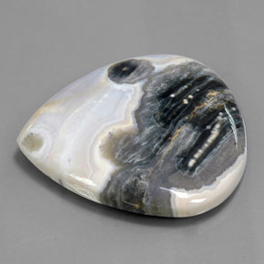 Jaspe multicolore naturelle en forme de poire, 137,25 ct, opaque