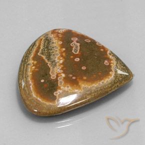 Jaspe Multicolore naturelle En forme de poire, 41.62 ct, Opaque