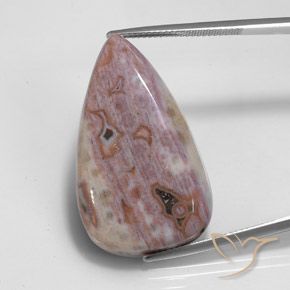 32.30ct Naturel Multicolore Jaspe, En forme de poire, Opaque