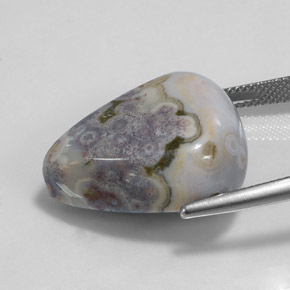 Jaspe multicolore naturelle en forme de poire, 29,32 ct, opaque