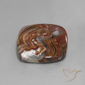 Jaspe Multicolore naturelle Coussin, 17.20 ct, Opaque