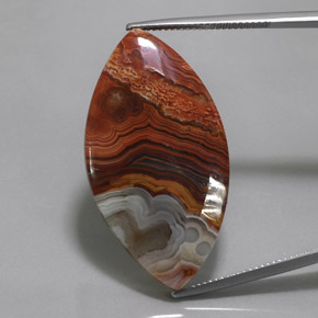 Jaspe multicolore naturelle marquise, 29,57 ct, opaque
