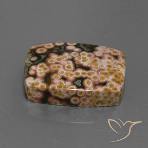 Jaspe Multicolore naturelle Baquette, 21.22 ct, Opaque