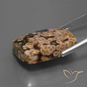Jaspe Multicolore naturelle Baquette, 21.22 ct, Opaque
