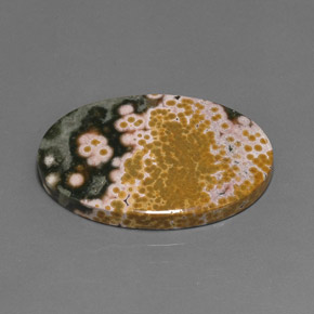 Jaspe Multicolore naturelle Coupe ovale, 38.01 ct, Opaque