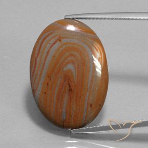 15.17ct Naturel Multicolore Jaspe, ovale, Opaque