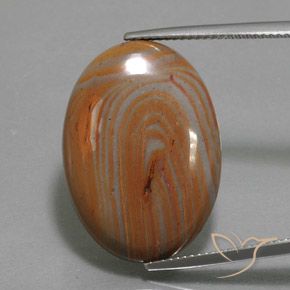 17.79ct Naturel Multicolore Jaspe, ovale, Opaque