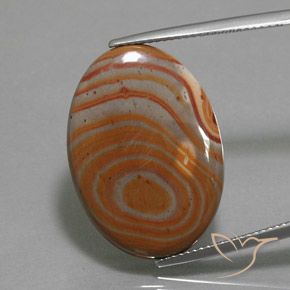 12.49ct Naturel Multicolore Jaspe, ovale, Opaque