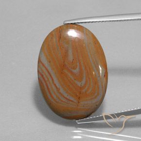 12.58ct Naturel Multicolore Jaspe, ovale, Opaque