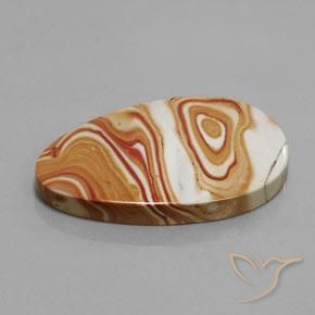 Jaspe Multicolore naturelle ovale, 29.42 ct, Opaque
