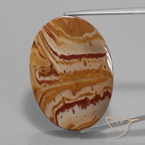 38.71ct Naturel Multicolore Jaspe, ovale, Opaque