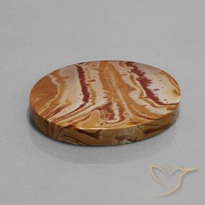 Jaspe Multicolore naturelle ovale, 38.71 ct, Opaque