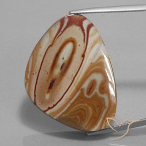 35.99ct Naturel Multicolore Jaspe, Fantaisie, Opaque