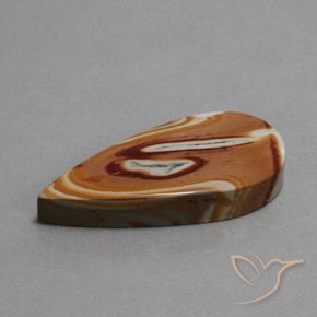 Jaspe Multicolore naturelle En forme de poire, 18.58 ct, Opaque