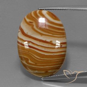 18.47ct Naturel Multicolore Jaspe, ovale, Opaque