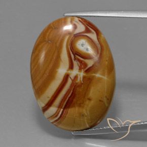 18.80ct Naturel Multicolore Jaspe, ovale, Opaque