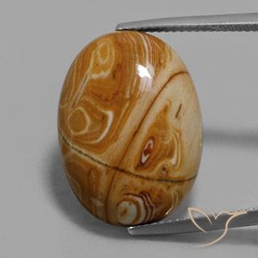 16.08ct Naturel Multicolore Jaspe, ovale, Opaque