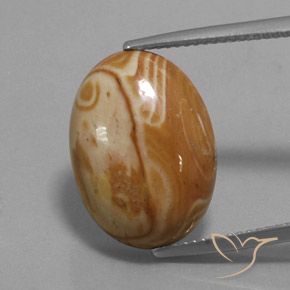 9.73ct Naturel Multicolore Jaspe, ovale, Opaque