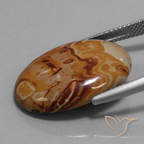 Jaspe Multicolore naturelle ovale, 11.88 ct, Opaque
