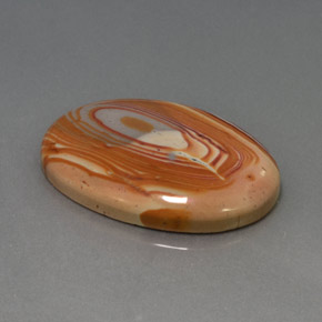 Jaspe multicolore naturelle coupe ovale, 24,42 ct, opaque