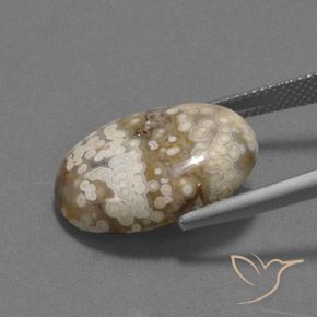 Jaspe Multicolore naturelle ovale, 13.09 ct, Opaque