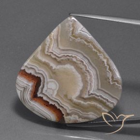 39.03ct Naturel Multicolore Jaspe, En forme de poire, Opaque