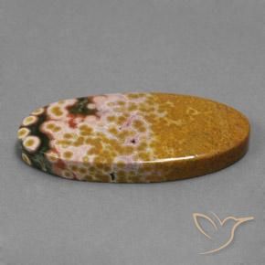 Jaspe Multicolore naturelle ovale, 25.07 ct, Opaque
