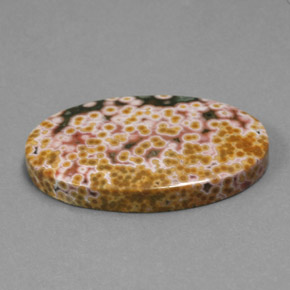 Jaspe multicolore naturelle coupe ovale, 30,45 ct, opaque