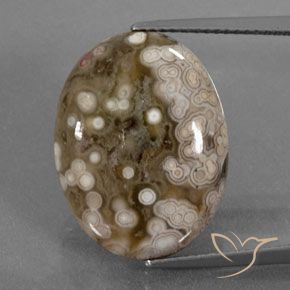 Jaspe Multicolore naturelle ovale, 12.50 ct, Opaque