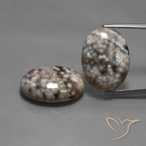 26.12ctw Naturel Multicolore Jaspe, ovale, Opaque