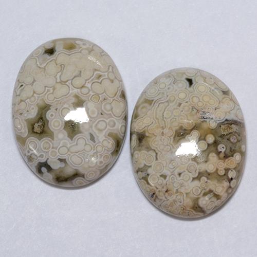 Achetez naturel 22,24ct multicolore jaspe gems, coupe ovale, en provenance indonésie chez gemselect. en stock, livraison internationale!