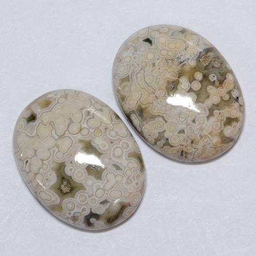 Achetez naturel 22,24ct multicolore jaspe gems, coupe ovale, en provenance indonésie chez gemselect. en stock, livraison internationale!