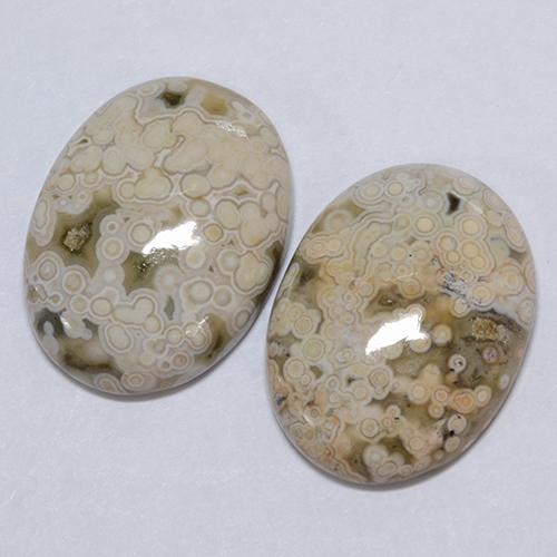 Achetez naturel 22,24ct multicolore jaspe gems, coupe ovale, en provenance indonésie chez gemselect. en stock, livraison internationale!