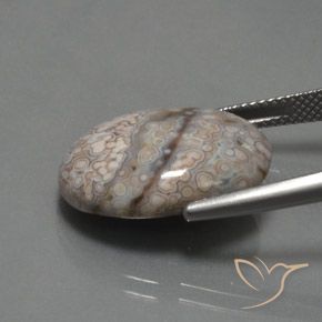 Jaspe Multicolore naturelle ovale, 12.39 ct, Opaque