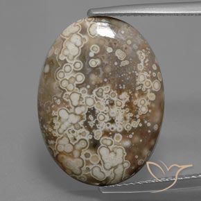 9.07ct Naturel Multicolore Jaspe, ovale, Opaque