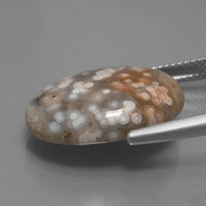 Jaspe Multicolore naturelle Coupe ovale, 12.17 ct, Opaque