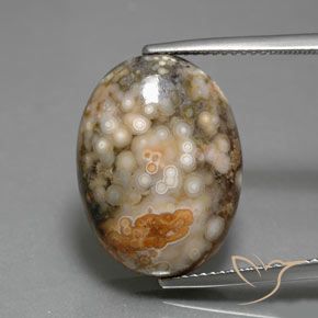 14.34ct Naturel Multicolore Jaspe, ovale, Opaque