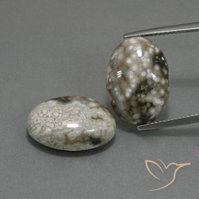 22.45ctw Naturel Multicolore Jaspe, ovale, Opaque