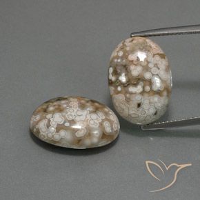 19.64ctw Naturel Multicolore Jaspe, ovale, Opaque