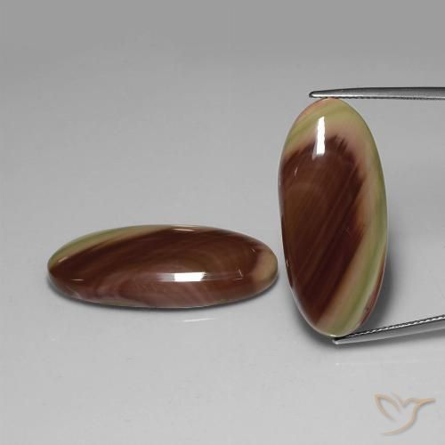 44.74ctw Naturel Multicolore Jaspe, ovale, Opaque