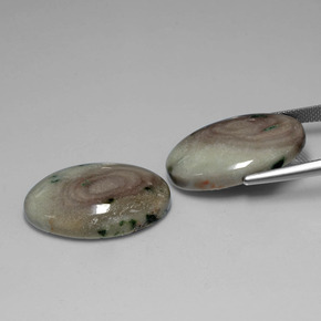 Achetez naturel 34.41ct Multicolore Jaspe gems, Coupe ovale, En provenance Mexique chez GemSelect. En stock, livraison internationale!