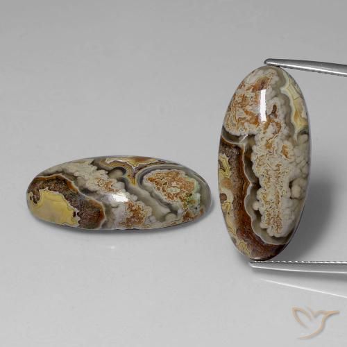 29.46ctw Naturel Multicolore Jaspe, ovale, Opaque