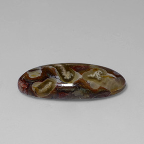 Jaspe Multicolore naturelle Coupe ovale, 13.46 ct, Opaque