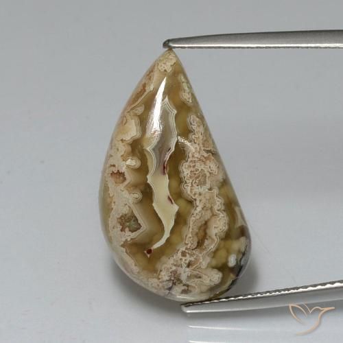 11.24ct Naturel Multicolore Jaspe, Fantaisie, Opaque, Photo A