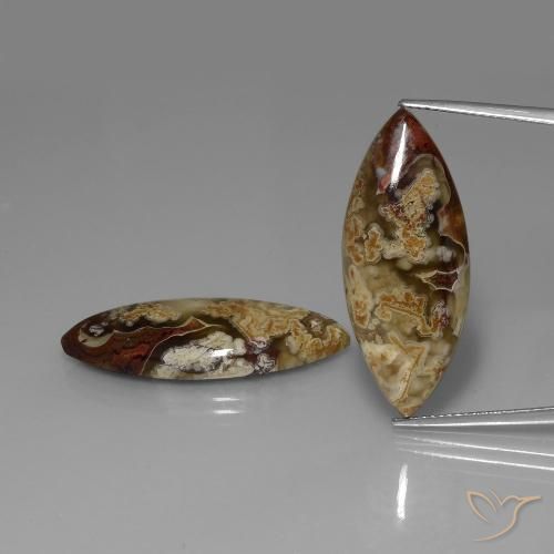 28.79ctw Naturel Multicolore Jaspe, Marquise, Opaque