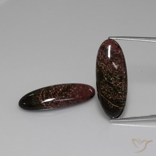 22.83ctw Naturel Multicolore Jaspe, ovale, Opaque